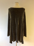 SPIRATO DI ARTIGIANO BLACK & SILVER SPARKLE TOP SIZE M PLUS SIZE UK 20/22