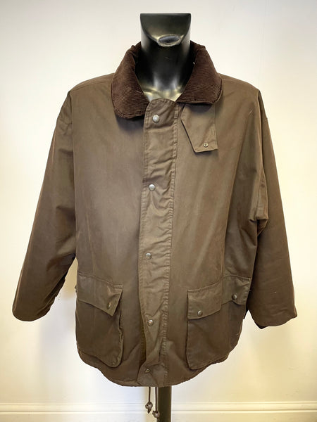 RYDALE COUNTRY CLOTHING BROWN WAX COTTON JACKET SIZE XXL
