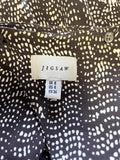 BRAND NEW JIGSAW BROWN & IVORY PRINT SLEEVELESS BELTED SHIFT DRESS SIZE 8