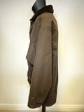 RYDALE COUNTRY CLOTHING BROWN WAX COTTON JACKET SIZE XXL
