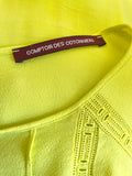 COMPTOIR DES COTONNIERS CITRINE YELLOW SHORT SLEEVE TOP SIZE S