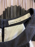 KAREN MILLEN BLACK & BEIGE PLEATED FIT & FLARE DRESS SIZE 10
