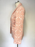 BRAND NEW JACK WILLS CORAL JACQUARD PRINT FAIRLAWN BLAZER SIZE 10