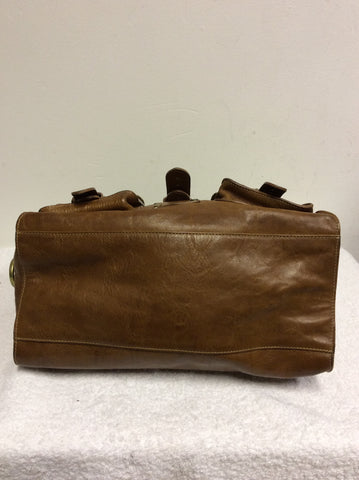 MULBERRY ROXANNE OAK BROWN LEATHER HAND/ SHOULDER BAG
