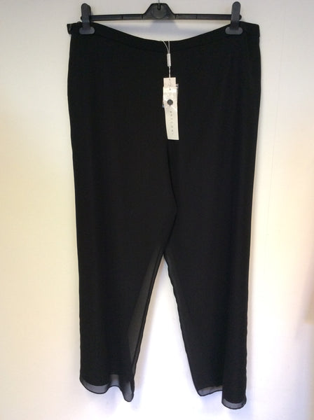 BRAND NEW GINA BACCONI BLACK SPECIAL OCCASION TROUSERS SIZE 20