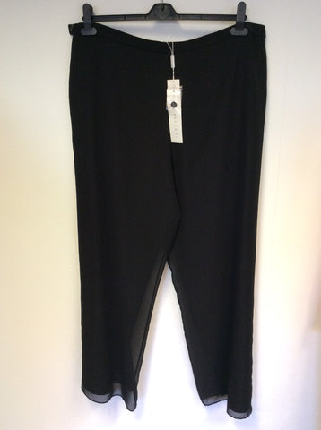 BRAND NEW GINA BACCONI BLACK SPECIAL OCCASION TROUSERS SIZE 20