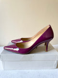 LK BENNETT STAR PURPLE PATENT LEATHER HEELS SIZE 7/40