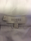HOBBS LIGHT GREY FLIPPY PLEATED SKIRT SIZE 8