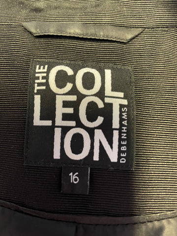 THE COLLECTION FOR DEBENHAMS BLACK SHORT 3/4 SLEEVE OCCASION JACKET SIZE 16