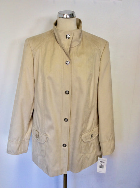 BRAND NEW ARTIGIANO NATURAL SUEDE FEEL WEEKEND JACKET SIZE 20