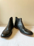 BEN SHERMAN BLACK LEATHER CHELSEA BOOTS SIZE 9.5/44