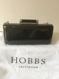 HOBBS INVITATION BLACK HARD CASE CLUTCH/ SHOULDER BAG