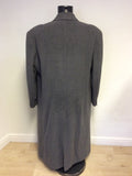 COXMOORE GREY WOOL & CASHMERE BLEND LONG COAT SIZE 42 BUT FIT LARGER