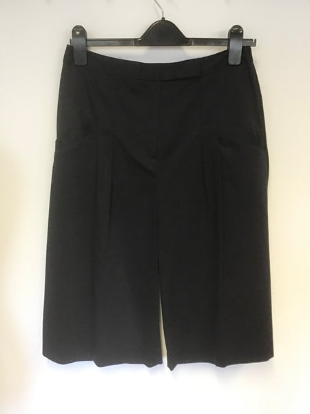 HOBBS NW3 NAVY BLUE COTTON A LINE CULOTTES SIZE 10
