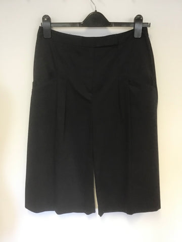 HOBBS NW3 NAVY BLUE COTTON A LINE CULOTTES SIZE 10