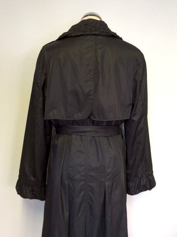 GELCO STYLISH BLACK LONG TIE WAIST MAC SIZE 16