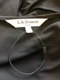 BRAND NEW LK BENNETT BLACK WRAP ACROSS SPECIAL OCCASION DRESS SIZE 6