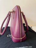 OSPREY BY GRAEME ELLISDON CLARET LEATHER TOTE/SHOULDER BAG