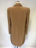 TOM BOWKER FOR COTERIE CAMEL & GOLD INLAY SPECIAL OCCASION SKIRT SUIT SIZE 12