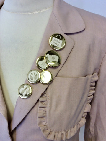 MULBERRY NUDE/BLUSH WOOL & CASHMERE JACKET SIZE 8