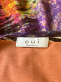 BRAND NEW OUI MOMENTS MULTICOLOURED BEAD NECKLINE SLEEVELESS DRESS SIZE 14