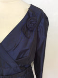 HOBBS INVITATION DARK BLUE SPECIAL OCCASION DRESS SIZE 16