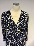 PRÉCIS PETITE NAVY,YELLOW & WHITE TULIP PRINT DRESS SIZE 12