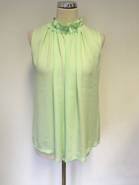 MARCCAIN MINT GREEN SLEEVELESS TOP SIZE N3 UK 12/14