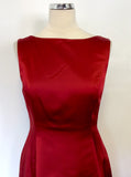 LAURA ASHLEY DEEP RED SPECIAL OCCASION DRESS SIZE 10