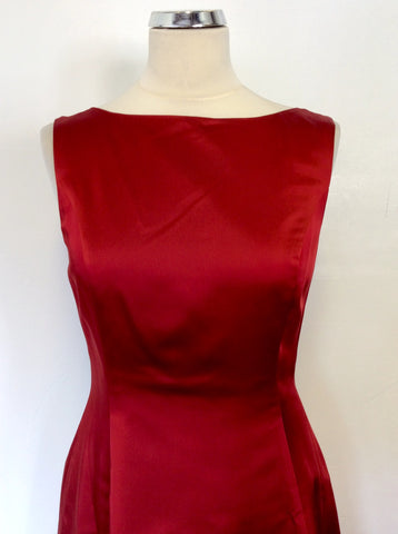 LAURA ASHLEY DEEP RED SPECIAL OCCASION DRESS SIZE 10