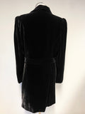 GIVe BY GEORGE DAVIES BLACK VELVET SPECIAL OCCASION COAT SIZE V1 UK 16