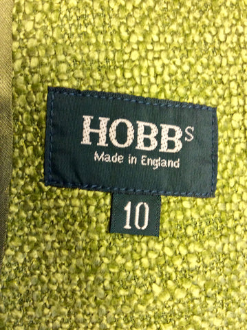 HOBBS LIME GREEN JACKET SIZE 10