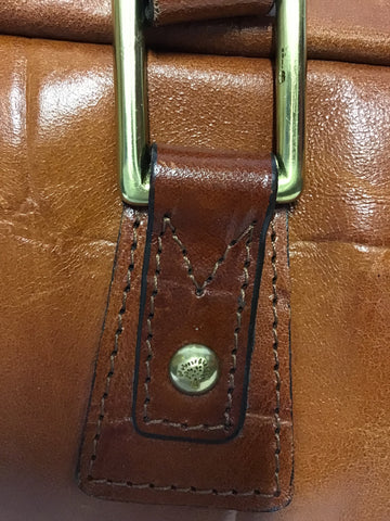 VINTAGE MULBERRY CHESTNUT BROWN LEATHER CONGO SHOULDER BAG