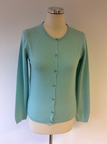 ISLE CASHMERE MINT GREEN CARDIGAN SIZE S