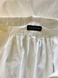 JOSEPH WHITE COTTON TIE BELT SHIRT DRESS SIZE 40 UK 12