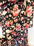 BRAND NEW SOMERSET BY ALICE TEMPERLEY BLACK FLORAL PRINT LONG SLEEVE JUMPSUIT SIZE 12