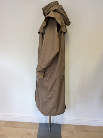 COUNTRY ESTATE LIGHT BROWN WATERPROOF RIDING COAT SIZE 14