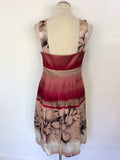 COAST FLORAL PRINT SILK SPECIAL OCCASION DRESS SIZE 10