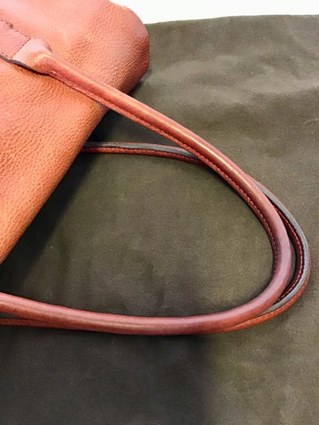 MULBERRY BAYSWATER LARGE TERRACOTTA RED LEATHER TOTE BAG
