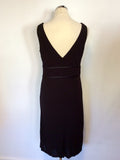HOBBS BLACK SCOOP NECKLINE SPECIAL OCCASION DRESS SIZE 12