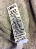 MARKS & SPENCER AUTOGRAPH LIGHT GREY V NECK JUMPER SIZE 12