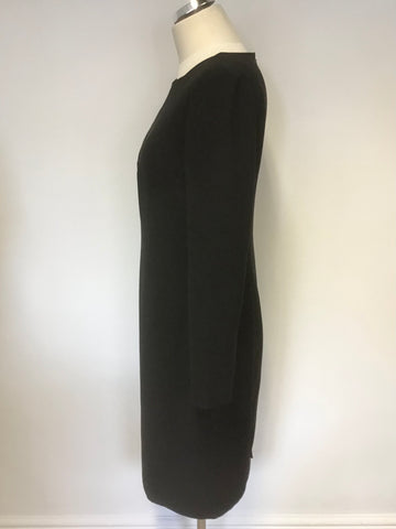 HOBBS BLACK LONG SLEEVE SHIFT DRESS SIZE 14