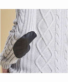 BARBOUR SAM HEUGHAN SIGNATURE COLLECTION FRASER GREY CABLE KNIT JUMPER SIZE 16