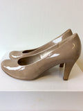GABOR PATENT HEELED COURT SHOES SIZE 5/38