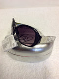 BRAND NEW LIPSY BLACK & CLEAR PRINT SIDE SUNGLASSES WITH CASE