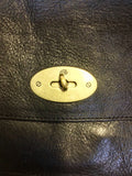 MULBERRY BLACK LEATHER ANTONY CROSS BODY MESSANGER BAG