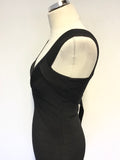 BRAND NEW KAREN MILLEN BLACK STRETCH BODYCON DRESS & MATCHING BOLERO JACKET SIZE 2 UK 8/10/12