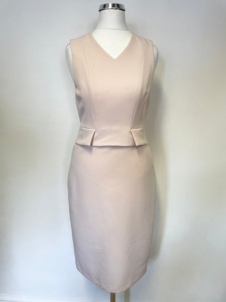 WHISTLES NUDE PINK SLEEVELESS PENCIL DRESS SIZE 8