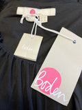 BRAND NEW BODEN BLACK STRETCH LONG SLEEVED A LINE DRESS SIZE 12