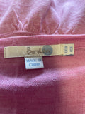 BODEN PINK 100% WOOL WAISTED CARDIGAN SIZE 10
